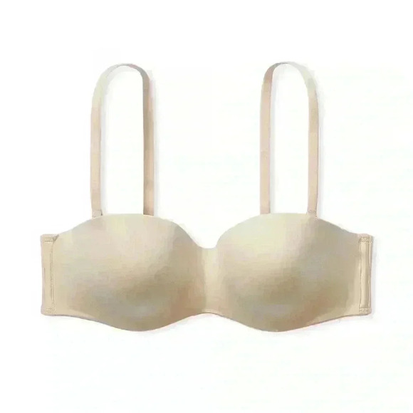 BODY BY VICTORIA Lightly Lined Smooth Strapless / strap Bra 36DD - Picture 1 of 13